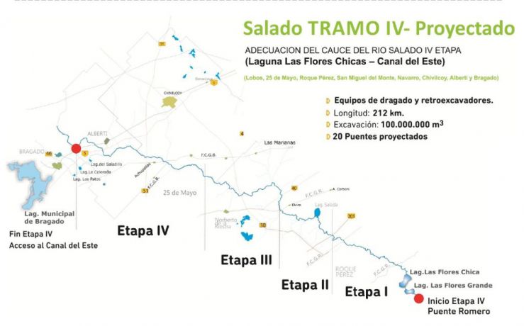 Por las inundaciones, se derrumbó un histórico puente de Chivilcoy