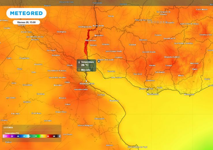 Alerta por tormentas y un cierre de semana con marcas térmicas inusuales